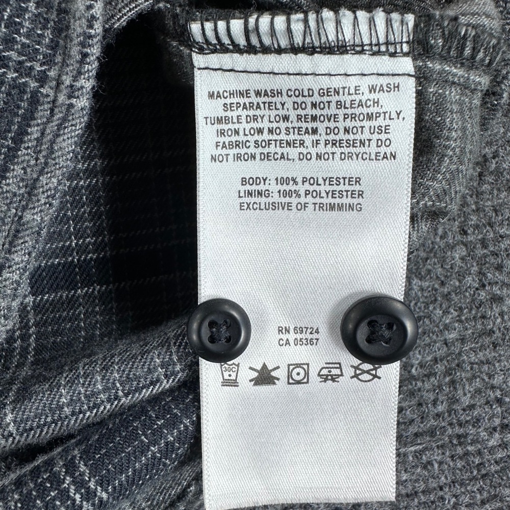 Columbia Button Down Mens M Medium Grey Plaid Omni-Wick Long Sleeve Hiking Shirt - Picture 16 of 16